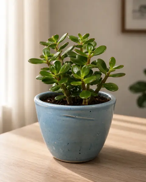 Dusk greenish blue Ceramic planter pot