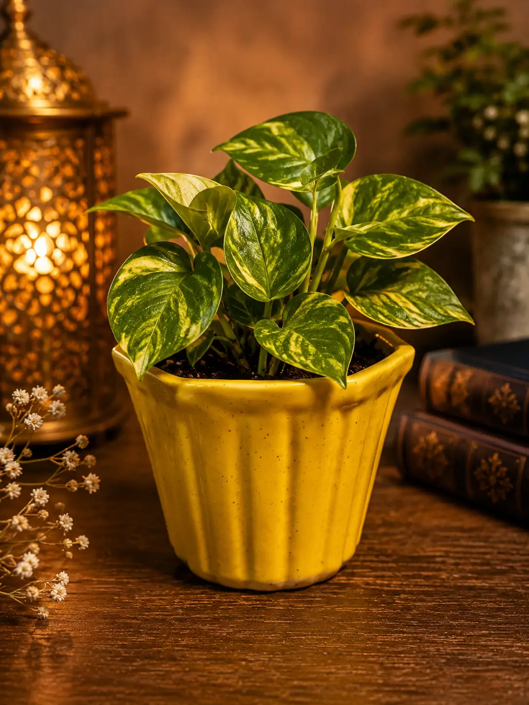 Ceramic Planter Pot (Yellow)