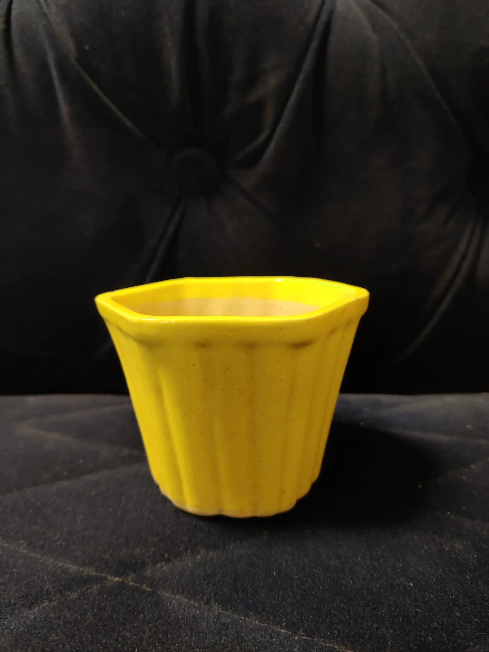 Ceramic Planter Pot (Yellow) — view 2