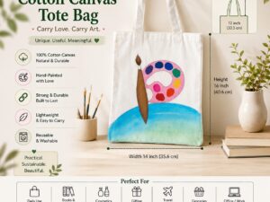 Hand painted tote Bag (colour Pallate)