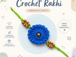 Crochet Rakhi (Blue)